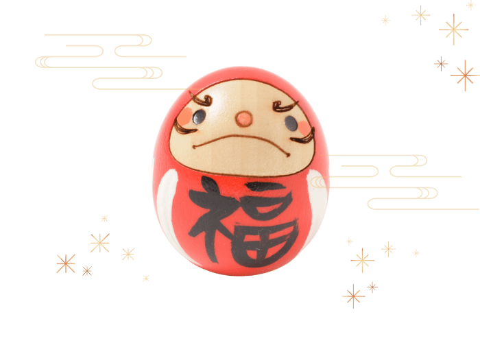 たまごこけし だるま(赤)