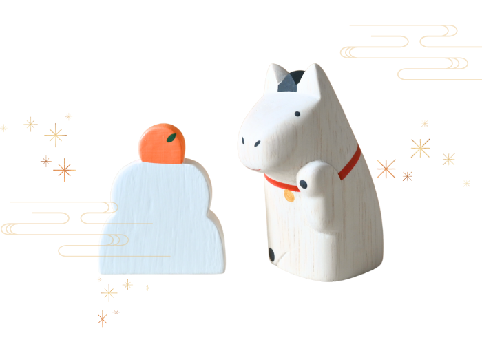 まねきウマ ＆ 鏡餅セット